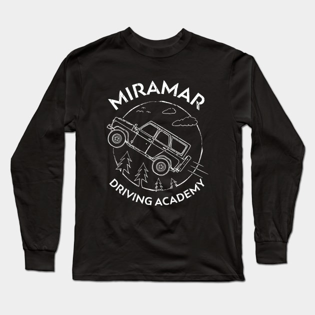 Funny PUBG Miramar Driving Academy Long Sleeve T-Shirt by atomguy